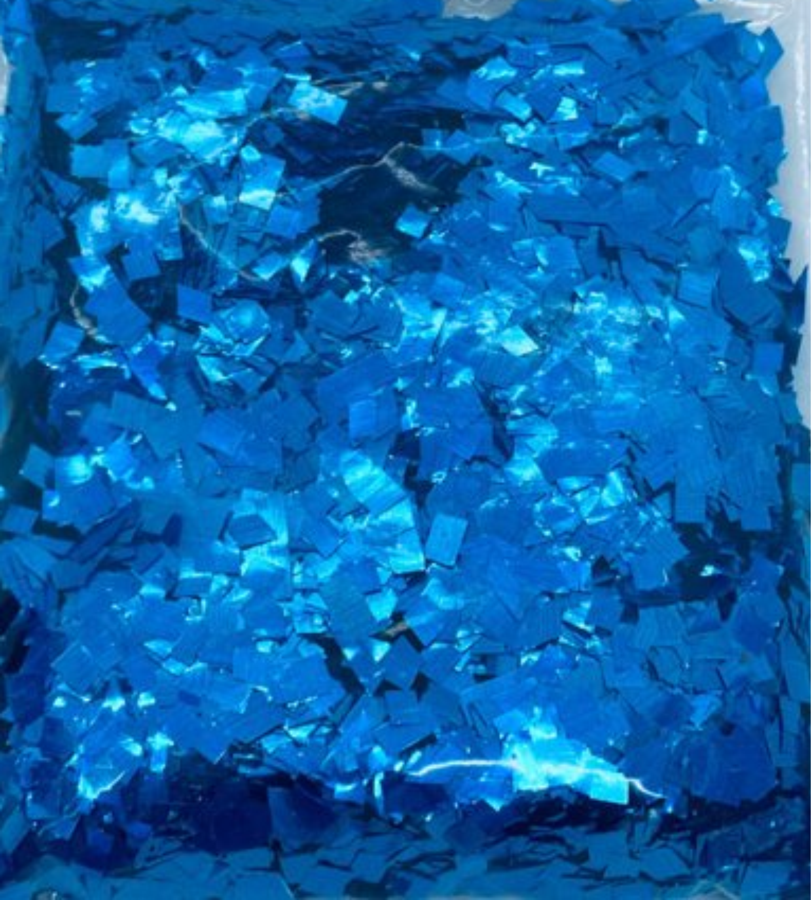 Confete Mini Picadinho Metalizado 25g - Azul Celeste Dupla Face