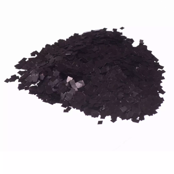 Confete Mini Picadinho Metalizado 25g - Preto Dupla Face