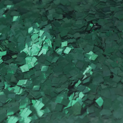 Confete Mini Picadinho Metalizado 25g - Verde Escuro Dupla Face